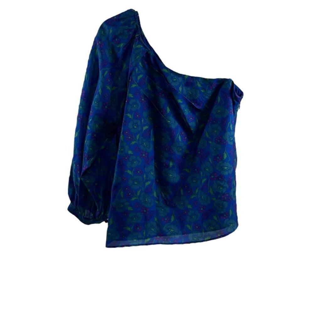 Veronica Beard NWT Cobalt Blue Silk Lyric Top Size 0